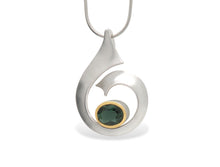 Load image into Gallery viewer, Amethyst and Blue Topaz pendant in sterling silver by Joryel Vera, style P7356 - view 2