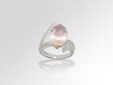 Load image into Gallery viewer, Amethyst and Blue Topaz ring in sterling silver by Joryel Vera, style R6492