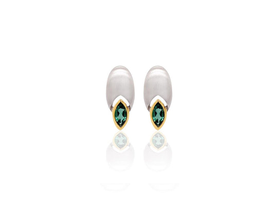 Amethyst and Blue Topaz earrings in sterling silver by Joryel Vera, style E5823