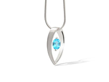 Load image into Gallery viewer, Amethyst and Blue Topaz pendant in sterling silver by Joryel Vera, style P7320 - view 4