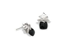 Load image into Gallery viewer, Black Onyx earrings in sterling silver by Joryel Vera, style E9303