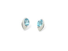 Load image into Gallery viewer, Amethyst and Blue Topaz earrings in sterling silver by Joryel Vera, style E9298 - view 4