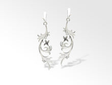 Load image into Gallery viewer, Garnet and Iolite earrings in sterling silver by Joryel Vera, style E9305 - view 3