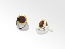 Load image into Gallery viewer, Amethyst and Blue Topaz earrings in sterling silver by Joryel Vera, style E9291 - view 3