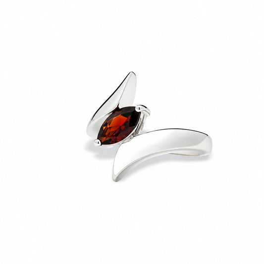 Amethyst and Blue Topaz ring in sterling silver by Joryel Vera, style R6978 - view 3