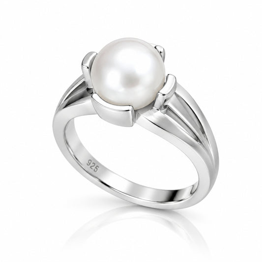 Fresh Water Pearl ring in sterling silver by Joryel Vera, style R4946