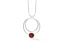 Load image into Gallery viewer, Green Amethyst and Amethyst pendant in sterling silver by Joryel Vera, style P6476