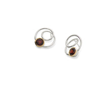 Load image into Gallery viewer, Amethyst and Blue Topaz earrings in sterling silver by Joryel Vera, style E7798