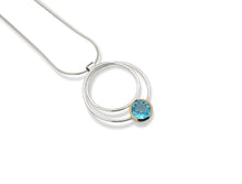 Load image into Gallery viewer, Green Amethyst and Amethyst pendant in sterling silver by Joryel Vera, style P6476 - view 3