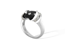 Load image into Gallery viewer, Black Onyx ring in sterling silver by Joryel Vera, style R6988 - view 2