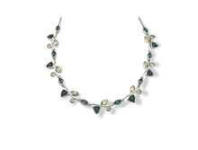 Load image into Gallery viewer, Blue Topaz and Sky Blue Topaz necklace in sterling silver by Joryel Vera, style N2077 - view 6