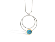 Load image into Gallery viewer, Green Amethyst and Amethyst pendant in sterling silver by Joryel Vera, style P6476 - view 2