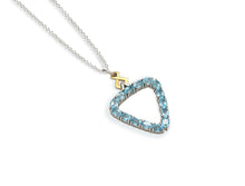 Load image into Gallery viewer, Amethyst and Blue Topaz pendant in sterling silver by Joryel Vera, style P7370