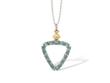 Load image into Gallery viewer, Amethyst and Blue Topaz pendant in sterling silver by Joryel Vera, style P7370 - view 2