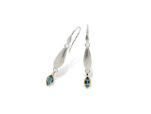 Load image into Gallery viewer, Amethyst and Blue Topaz earrings in sterling silver by Joryel Vera, style E9344 - view 2