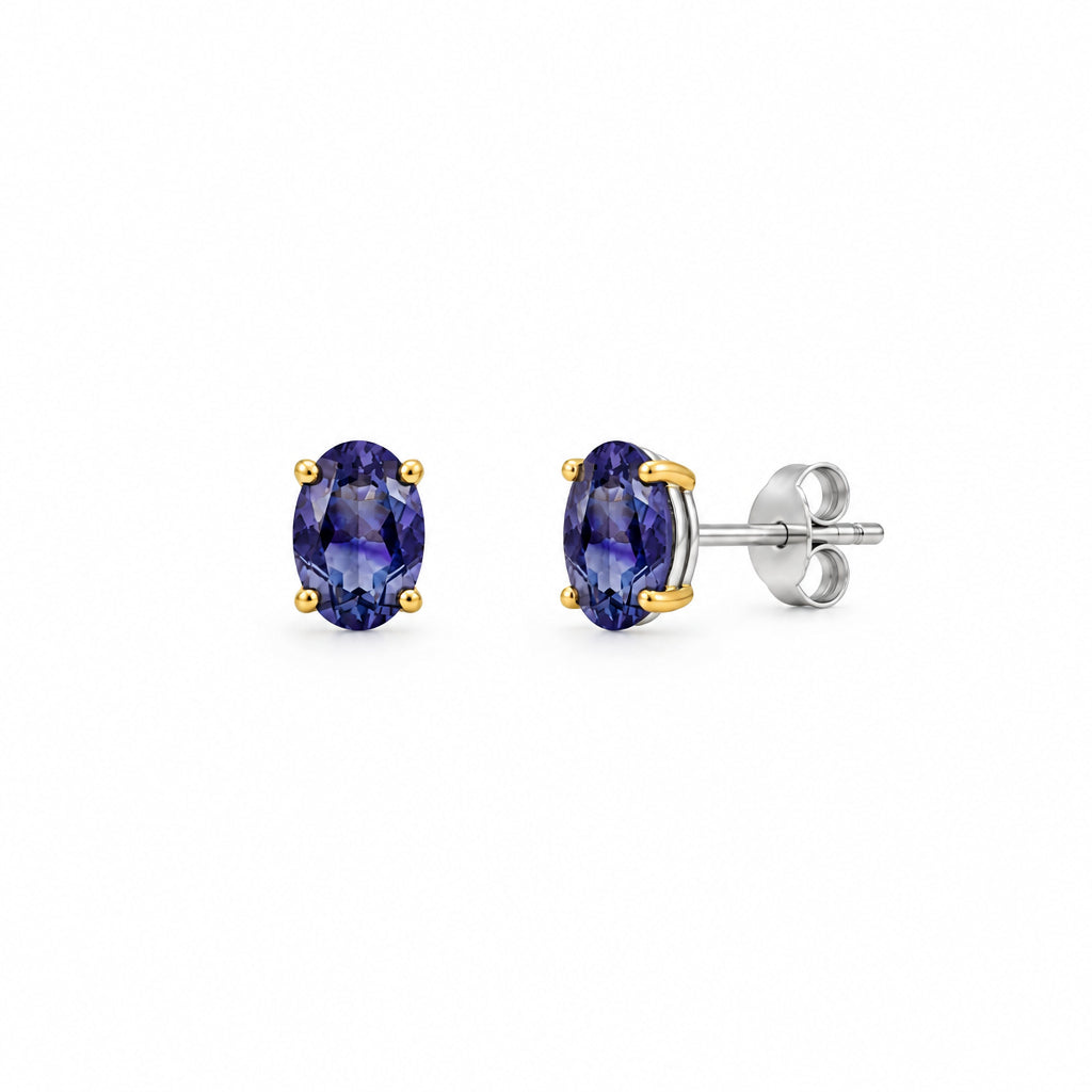 Oval Gemstone Post Earring E9281