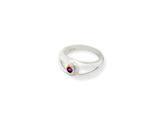 Load image into Gallery viewer, Amethyst and Blue Topaz ring in sterling silver by Joryel Vera, style R1824