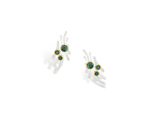 Load image into Gallery viewer, Amethyst and Blue Topaz earrings in sterling silver by Joryel Vera, style E9779 - view 5