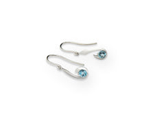 Load image into Gallery viewer, Amethyst and Blue Topaz earrings in sterling silver by Joryel Vera, style E9327 - view 2