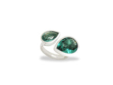 Load image into Gallery viewer, Amethyst and Citrine ring in sterling silver by Joryel Vera, style R6588 - view 2