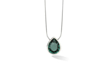 Load image into Gallery viewer, Sky Blue Topaz and Green Quartz pendant in sterling silver by Joryel Vera, style P6995 - view 2