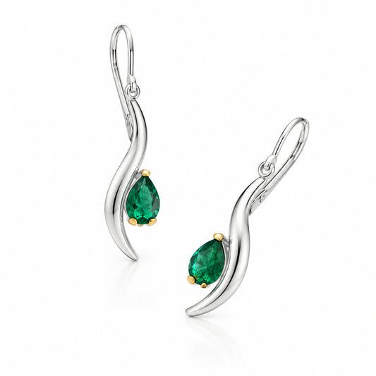 Amethyst and Blue Topaz earrings in sterling silver by Joryel Vera, style E9286 - view 3