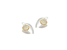 Load image into Gallery viewer, Blue Topaz and London Blue Topaz earrings in sterling silver by Joryel Vera, style E9328 - view 2