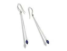 Load image into Gallery viewer, Blue Topaz and Iolite earrings in sterling silver by Joryel Vera, style E9861