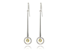 Load image into Gallery viewer, Amethyst and Clear Quartz earrings in sterling silver by Joryel Vera, style E9859