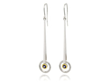 Load image into Gallery viewer, Amethyst and Clear Quartz earrings in sterling silver by Joryel Vera, style E9859 - view 2