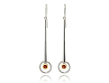 Load image into Gallery viewer, Amethyst and Clear Quartz earrings in sterling silver by Joryel Vera, style E9859 - view 3