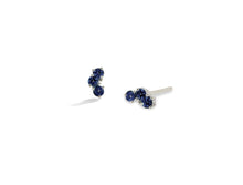 Load image into Gallery viewer, Iolite and Paraiba Blue Topaz earrings in sterling silver by Joryel Vera, style E3933 - view 4