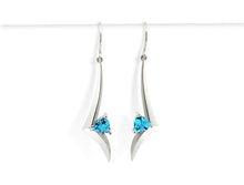 Load image into Gallery viewer, Amethyst and Blue Topaz earrings in sterling silver by Joryel Vera, style E9308