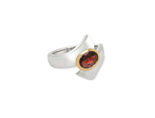 Load image into Gallery viewer, Amethyst and Blue Topaz ring in sterling silver by Joryel Vera, style R6998 - view 5