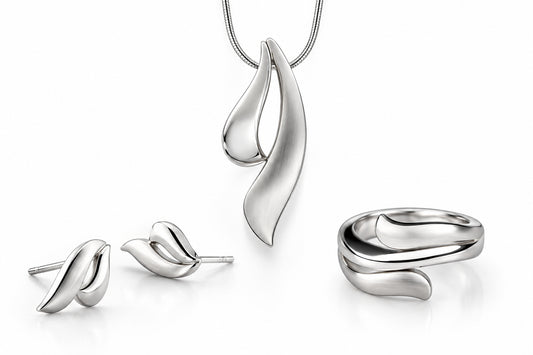 Sterling silver jewelry set by Joryel Vera