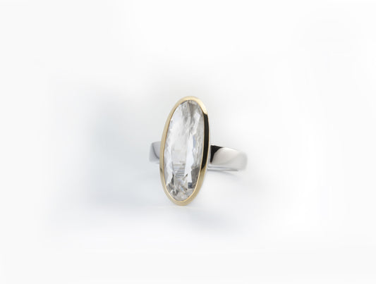 Rock Crystal ring in sterling silver by Joryel Vera, style R4972