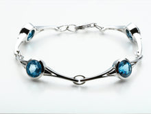Load image into Gallery viewer, Amethyst and Blue Topaz bracelet in sterling silver by Joryel Vera, style B2388 - view 6