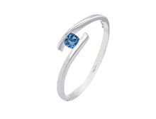 Load image into Gallery viewer, Garnet and London Blue Topaz bracelet in sterling silver by Joryel Vera, style B1686 - view 2