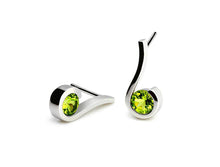Load image into Gallery viewer, Amethyst and Blue Topaz earrings in sterling silver by Joryel Vera, style E6425 - view 4