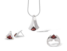 Load image into Gallery viewer, Blue Topaz jewelry set in sterling silver by Joryel Vera - view 2