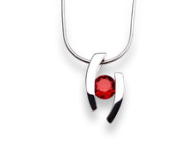 Load image into Gallery viewer, Amethyst and Blue Topaz pendant in sterling silver by Joryel Vera, style P2691