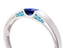 Load image into Gallery viewer, Blue Topaz and Green Quartz bracelet in sterling silver by Joryel Vera, style B2028 - view 2