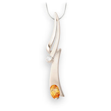 Load image into Gallery viewer, Amethyst and Blue Topaz pendant in sterling silver by Joryel Vera, style P6123 - view 5