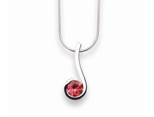 Load image into Gallery viewer, Amethyst and Garnet pendant in sterling silver by Joryel Vera, style P4242 - view 2