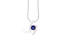 Load image into Gallery viewer, Amethyst and Blue Topaz pendant in sterling silver by Joryel Vera, style P2691 - view 6