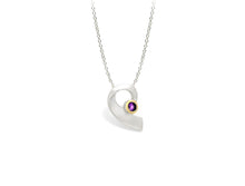 Load image into Gallery viewer, Amethyst and Blue Topaz pendant in sterling silver by Joryel Vera, style P1606