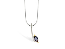 Load image into Gallery viewer, Amethyst and Blue Topaz pendant in sterling silver by Joryel Vera, style SET163 - view 5