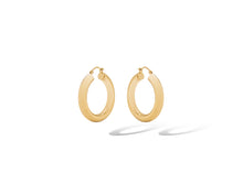 Load image into Gallery viewer, E10955 ROUND HOOP 14K GOLD FINISH EARRING