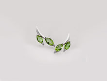 Load image into Gallery viewer, Green Quartz and Peridot earrings in sterling silver by Joryel Vera, style E7816