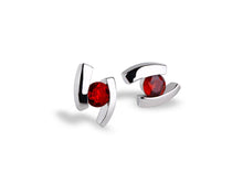 Load image into Gallery viewer, Amethyst and Blue Topaz earrings in sterling silver by Joryel Vera, style E3059